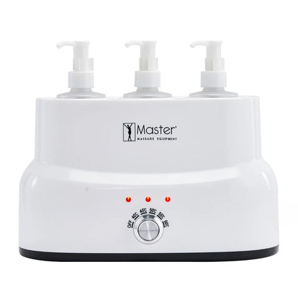 Massageolieverwarmer voor 3 flessen