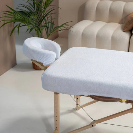 ZenGrowth Microvezel Hoeslakenset Massagetafel Wit