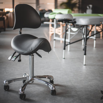 HABYS Zadelkruk met Rugleuning Diana Grijs