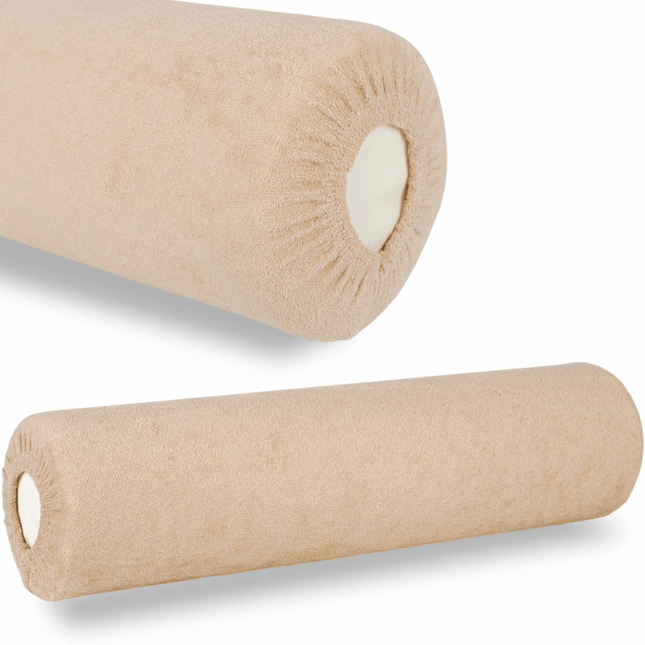 Badstof knierol overtrek - Creamy Latte - 15 x 60 cm