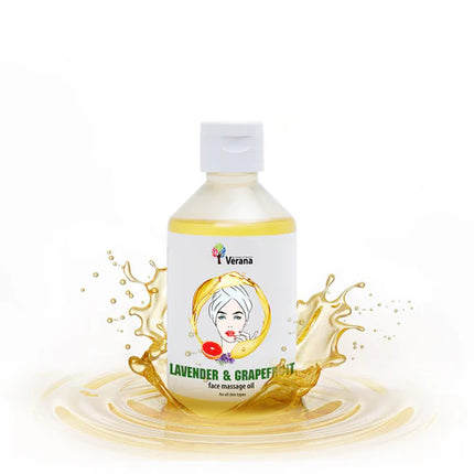 Verana Gezichtsmassageolie - Lavendel Grapefruit - 100% Natuurlijk - 250ml