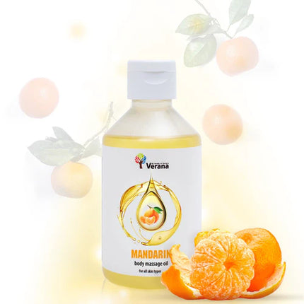 Verana Massageolie Mandarijn - 100% Natuurlijk - 250 ml