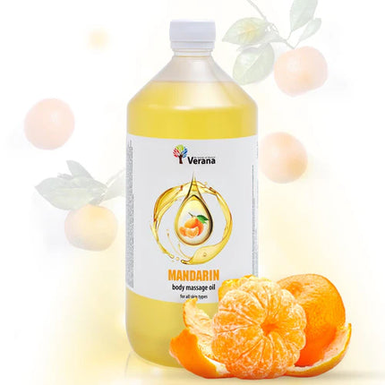 Verana Massageolie Mandarijn - 100% Natuurlijk - 1L