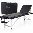 RESTPRO Inklapbare Massagetafel Aluminium 3 Zwart