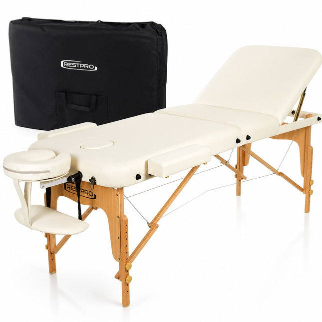 RESTPRO Inklapbare Massagetafel VIP 3 Créme