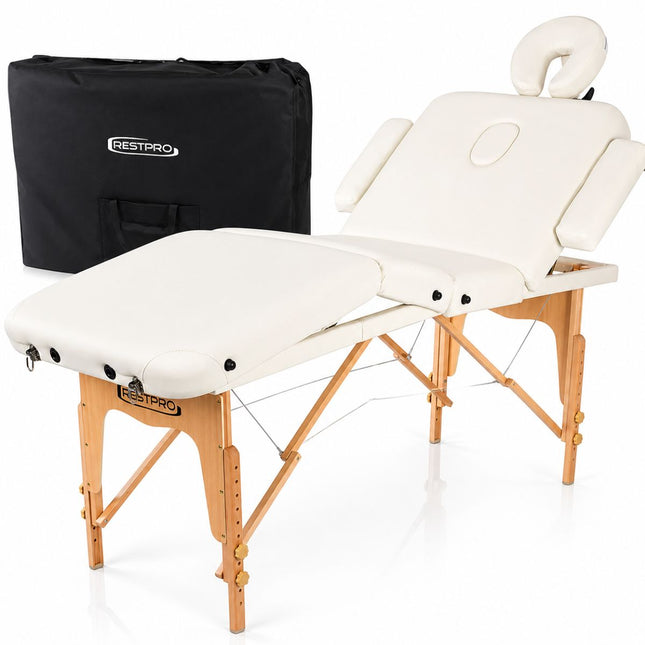RESTPRO Inklapbare Massagetafel VIP 4 Créme