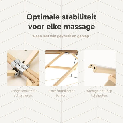 ZenGrowth Inklapbare Massagetafel Belverde Mocca 71 cm