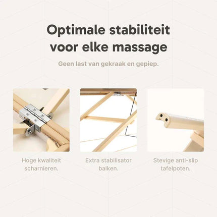 ZenGrowth Inklapbare Massagetafel Nimman Zwart