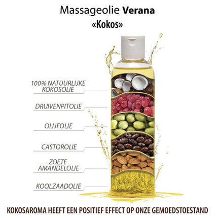 Verana Massageolie Kokos - 1L