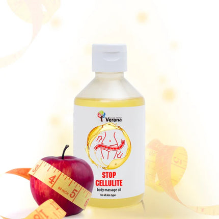 Verana Massageolie Stop Cellulite - 100% Natuurliijk - 250 ml