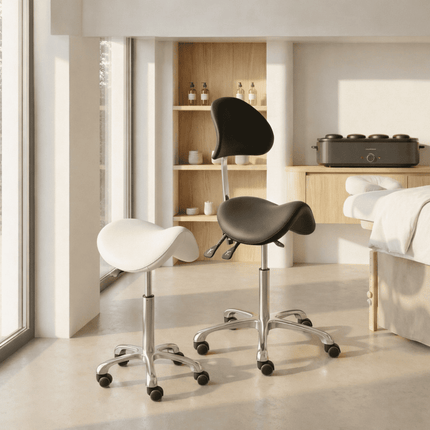 HABYS Ergonomische Zadelkruk Alma Wit