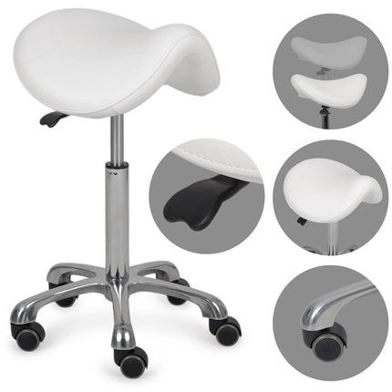 HABYS Ergonomische Zadelkruk Alma Wit