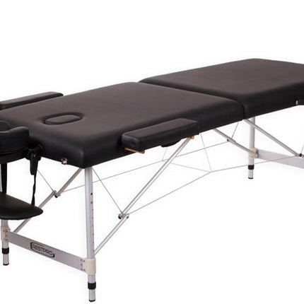 RESTPRO Inklapbare Massagetafel Aluminium 2 Zwart