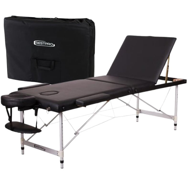 aluminium massagetafel 3 zones