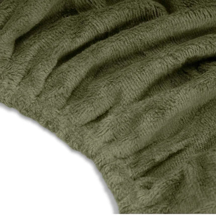 Microvezel hoofdsteunhoes voor massagetafel - Olijfgroen donker (2 stuks)