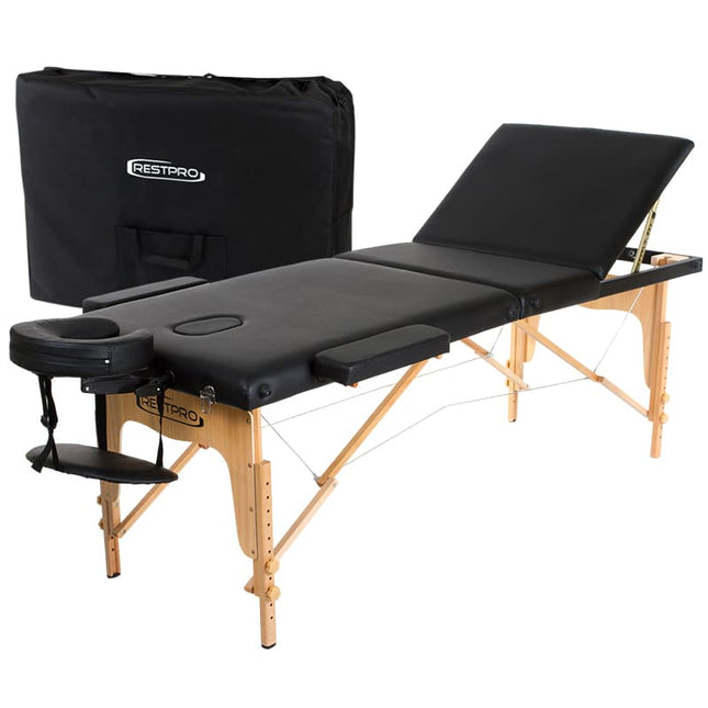 RESTPRO Inklapbare Massagetafel Classic 3 Zwart