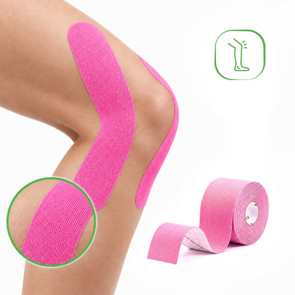 Kinesiotape 5 cm x 5 m – Sterke Kleefkracht – Roze