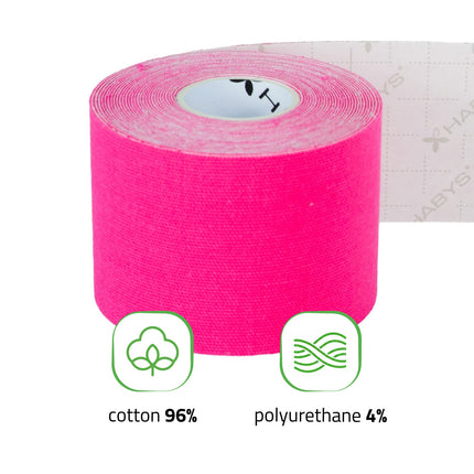 Kinesiotape 5 cm x 5 m – Standaard Kleefkracht – Roze