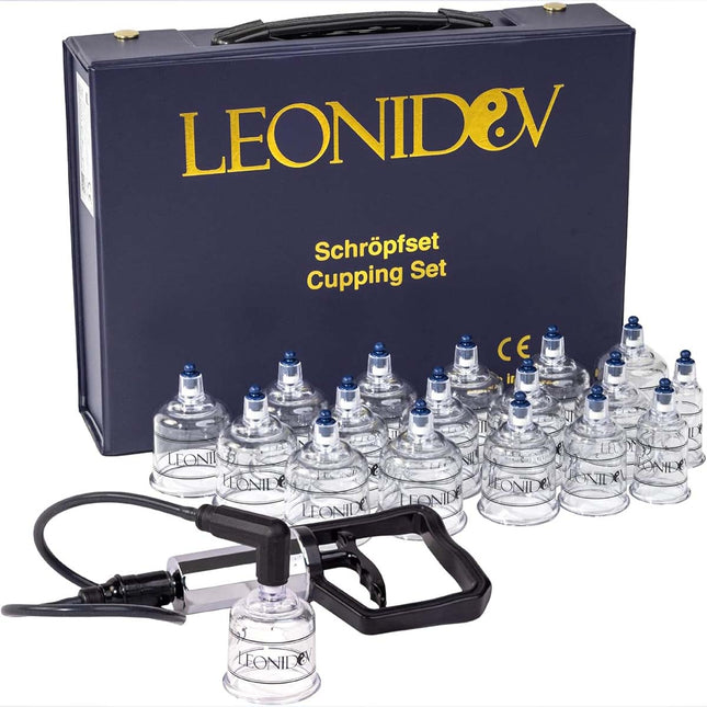 Cuppingset - 17 delig - met cuppingbekers en pomp
