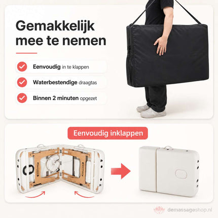 RESTPRO Inklapbare Massagetafel VIP 4 Créme
