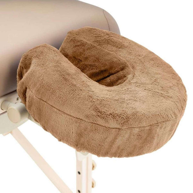 Microvezel hoofdsteunhoes voor massagetafel - Bruin (2 stuks)