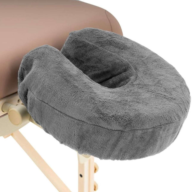 Microvezel hoofdsteunhoes voor massagetafel - Grijs (2 stuks)