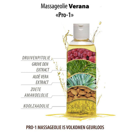 Verana Gezichtsmassageolie PRO-1 - 100% Natuurlijk - 250ml