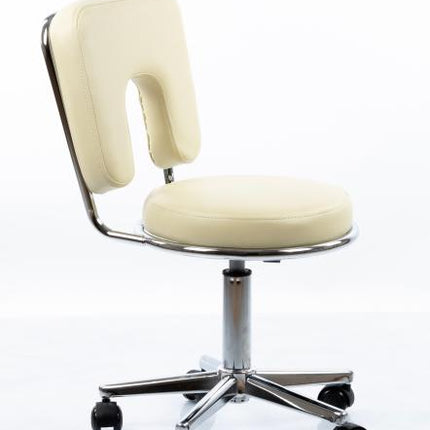 RESTPRO Tabouret Met Rugleuning Round 4 Beige
