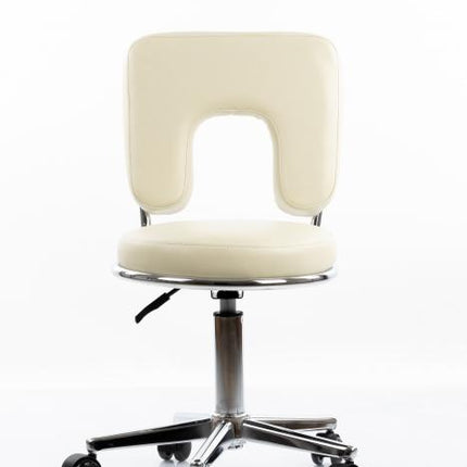 RESTPRO Tabouret Met Rugleuning Round 4 Beige
