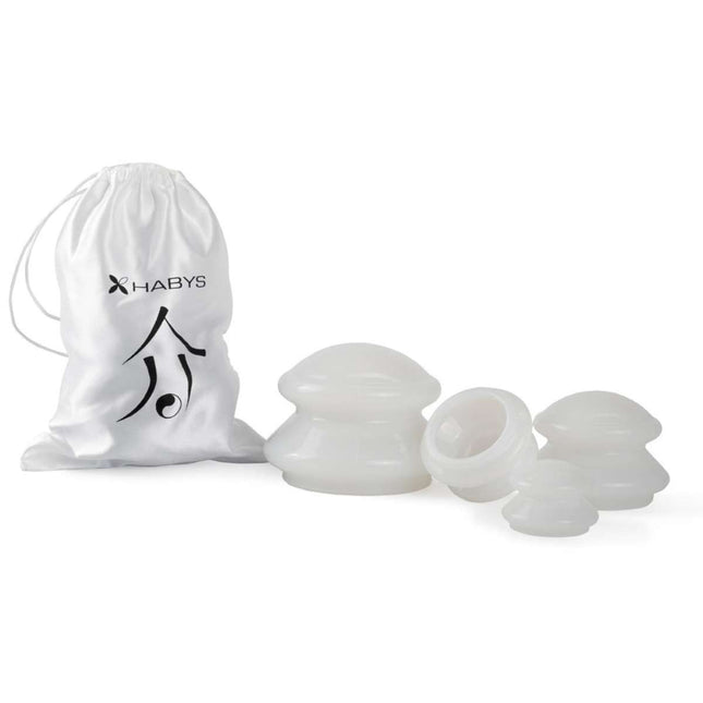 Siliconen Cuppingset Wit – 4 Silicone Cups