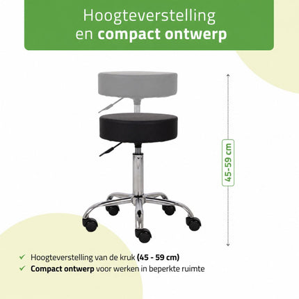 HABYS Tabouret Tila Zwart
