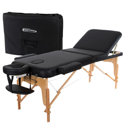 RESTPRO Inklapbare Massagetafel VIP 3 Zwart