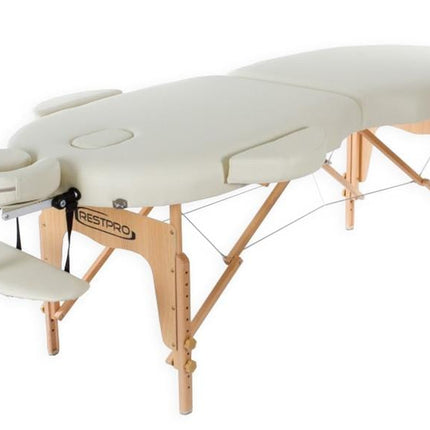 RESTPRO Inklapbare Massagetafel VIP Oval 2 Créme