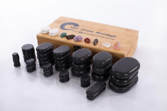 RESTPRO Hotstone Heater 6L + stenen set 60 stuks - demassageshop.nl