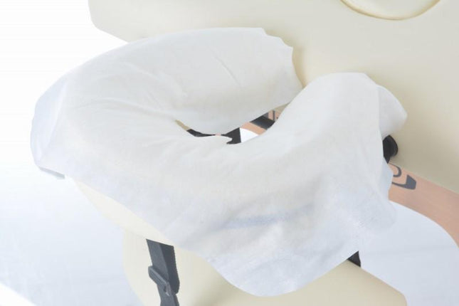 Hoofdsteun wegwerp hoes voor massagetafel (100 PACK) - demassageshop.nl