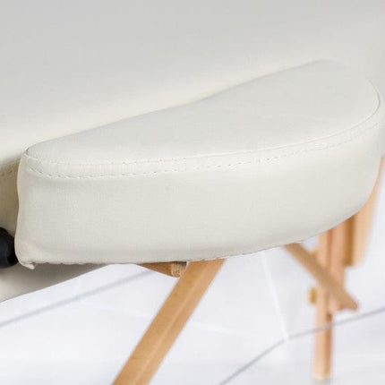 RESTPRO Inklapbare Massagetafel VIP Oval 3 Créme - demassageshop.nl
