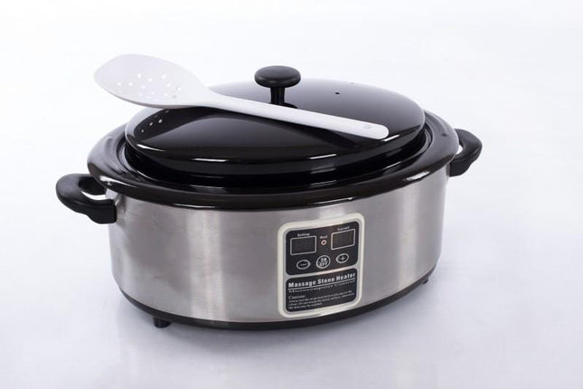 RESTPRO Hotstone Heater 6L + stenen set 60 stuks - demassageshop.nl
