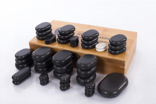 RESTPRO Hotstone Heater 6L + stenen set 45 stuks - demassageshop.nl